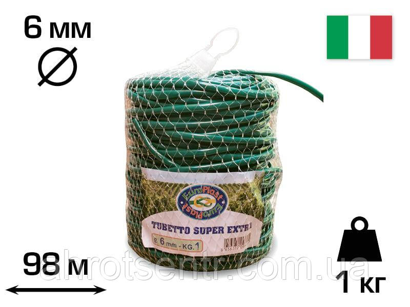 Агротрубка (кембрик) для підв`язки рослин 6 мм 1 кг 98 м Super extra cordioli (23FIPEGRVS6) Італія