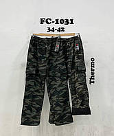 Мужские утепленные спортивные брюки оптом, 34-42 рр., Арт. Mar-FC-1031