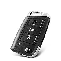 Корпус ключа Volkswagen VW Skoda Seat Galakeys 3 кнопки (02-20)