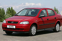 Лобовое стекло Opel Astra G (1998-2008) голубая полоса,шелкография.