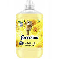 Кондиционер-ополаскиватель для белья Coccolino Happy Yellow 1,7 л 68 цикла стирки