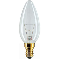 Лампа накаливания Philips B35 40W Е14 CL свеча прозр.