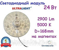 Светодиодный модуль (замена LED панелей) НББ МКС24 24 Вт 220V 5000К на магнитах