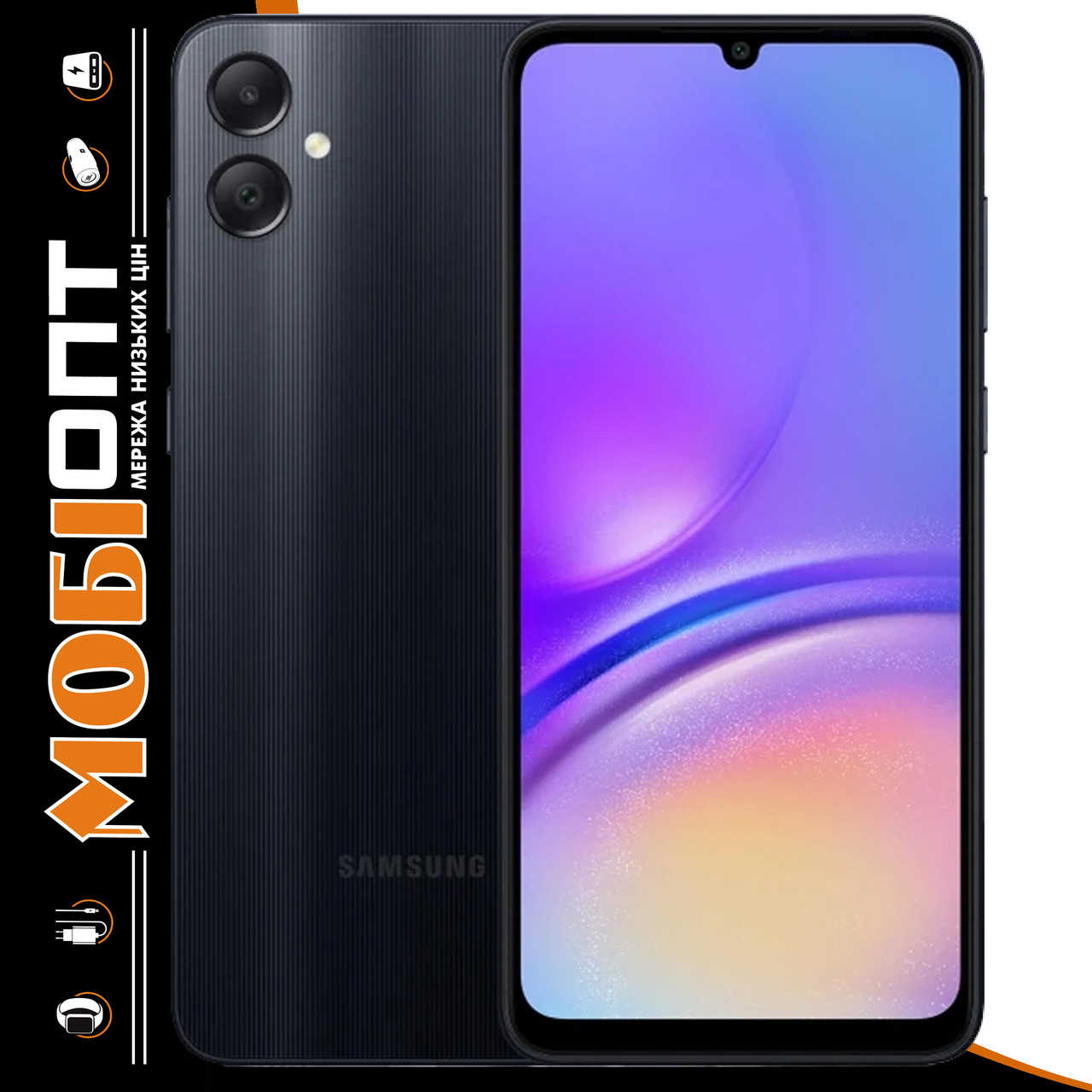 Смартфон Samsung Galaxy A05 4/128GB Black (SM-A055FZKGSEK) UA UCRF