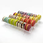 Стелаж для тістечок, підставка для макарунів на 4 комірки по 30см, горизонтальна, фото 3