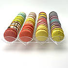 Стелаж для тістечок, підставка для макарунів на 4 комірки по 30см, горизонтальна, фото 2