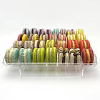 Стелаж для тістечок, підставка для макарунів на 4 комірки по 30см, горизонтальна, фото 4