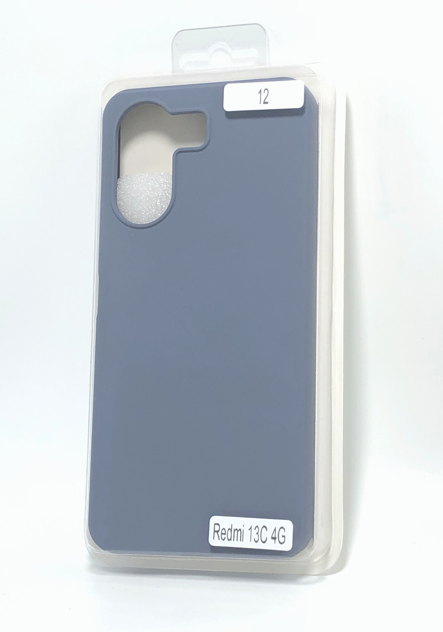 Чохол для телефону Xiaomi Redmi 13C(4G) Silicone Original FULL №12 Charcoal grey (4you)