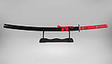 Самурайський меч Катана RED SAMURAI KATANA на підставці в подарунковому кейсі, фото 8