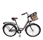 Велосипед дорожній Royal 26 Galicia класичний жіночий з кошиком 2024, фото 8