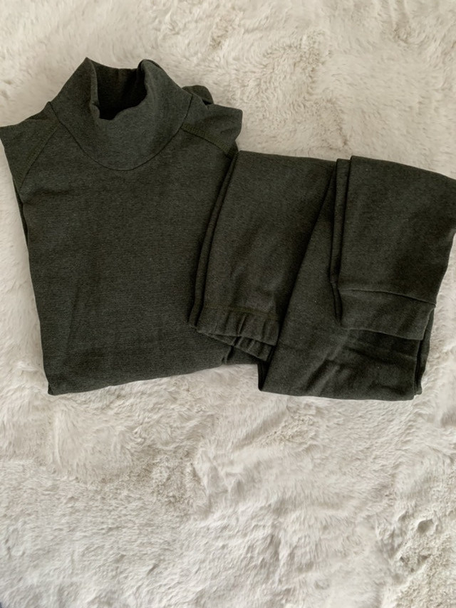 Термобілизна Реглан M, L, XL, 2XL рібана з начосом ОЛИВА