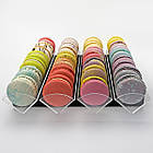 Стелаж у магазин, підставка для макарунів на 4 комірки по 30см, горизонтальна, чорна, фото 4