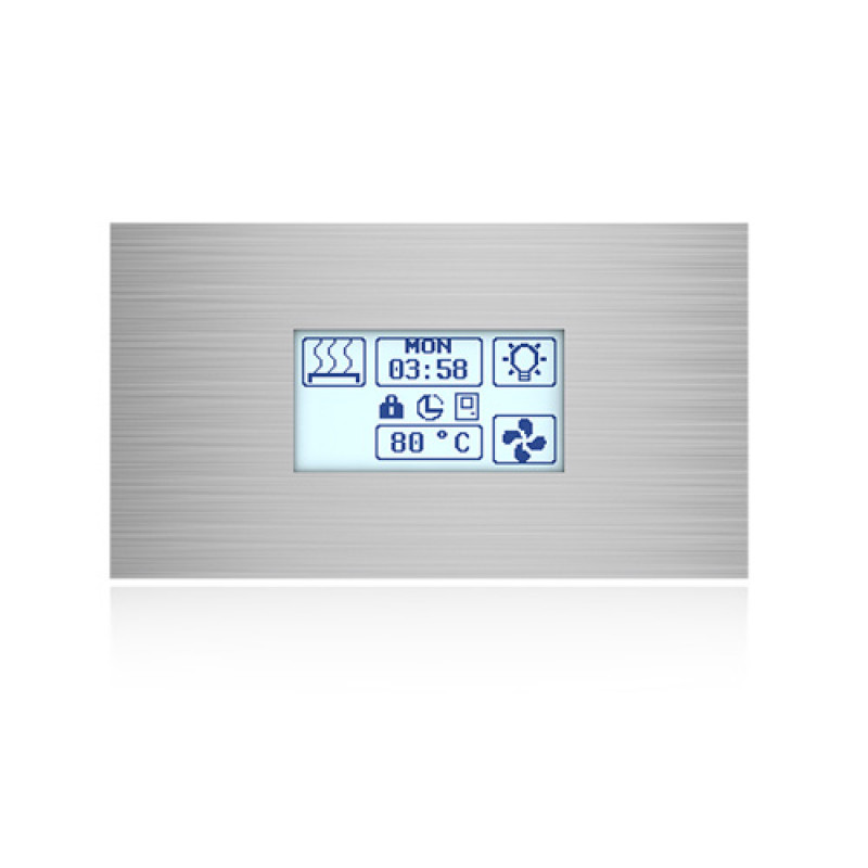 Пульт керування Sawo Innova Stainless Steel Touch INT-S-SST з блоком потужності INP-C, фото 1