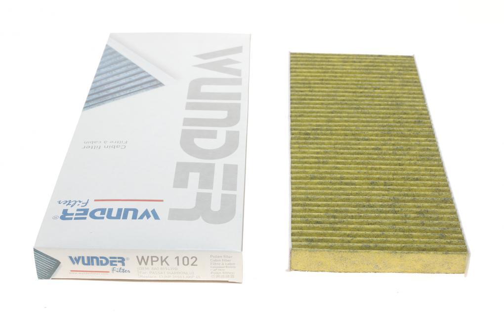 Фільтр салону VW Passat 2.5TDI (вугільний) WUNDER FILTER WPK 102 UA62