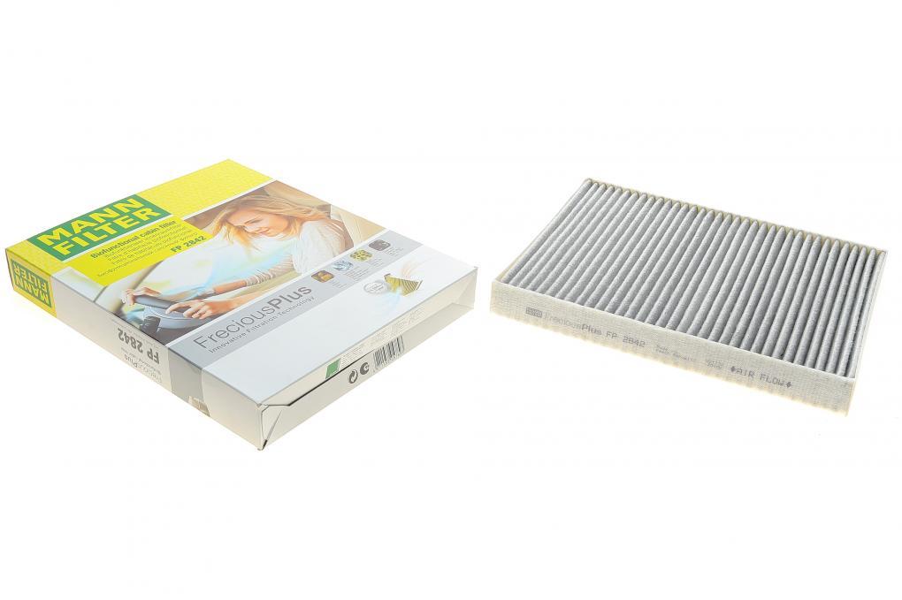 Фільтр салону VW T5 03- (вугільний) (антиалергенний) MANN-FILTER FP 2842 UA62