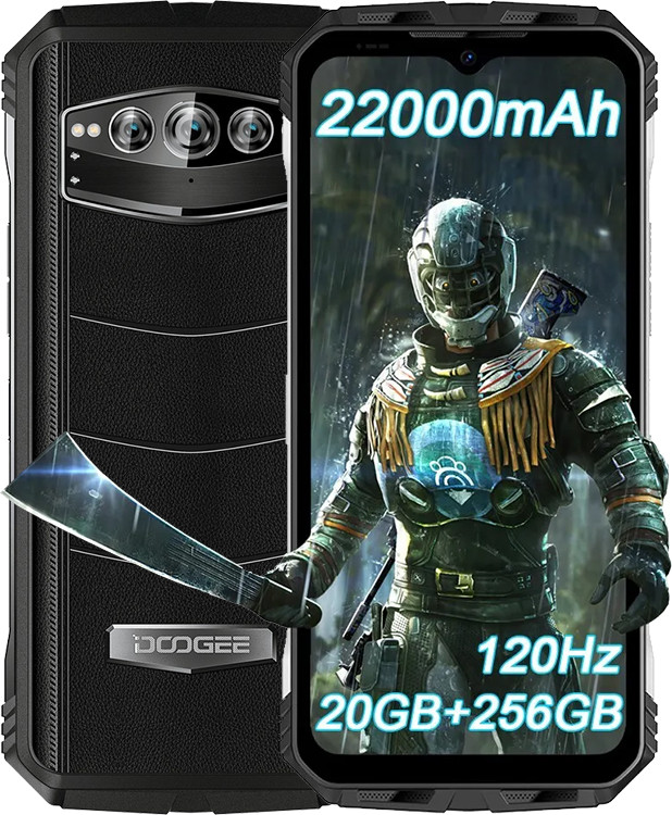 Телефон протиударний Doogee S100 Pro 12Gb/256Gb 22000 mAh 5G Камера нічного бачення