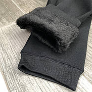 Лосини жіночі термо безшовні поліамід на хутрі Король, розмір L-5XL, чорні, А201-1, фото 2