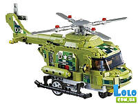 Конструктор Військовий вертоліт на радіокеруванні, Wise Block (EU389802), 676 дітей. (116695)