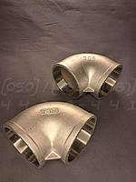 Коліно різьбове нержавіюче DN80 (3") 90°, н/ж сталь AISI304, Class 150, різьба BSPP ВВ