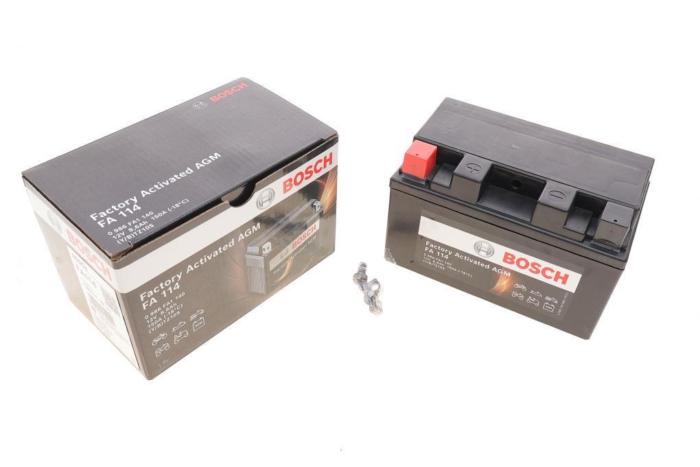 Акумуляторна батарея 8.6Ah/150A (150x88x93/+L/B0) (AGM) Factory Activated AGM BOSCH 0 986 FA1 140 UA62