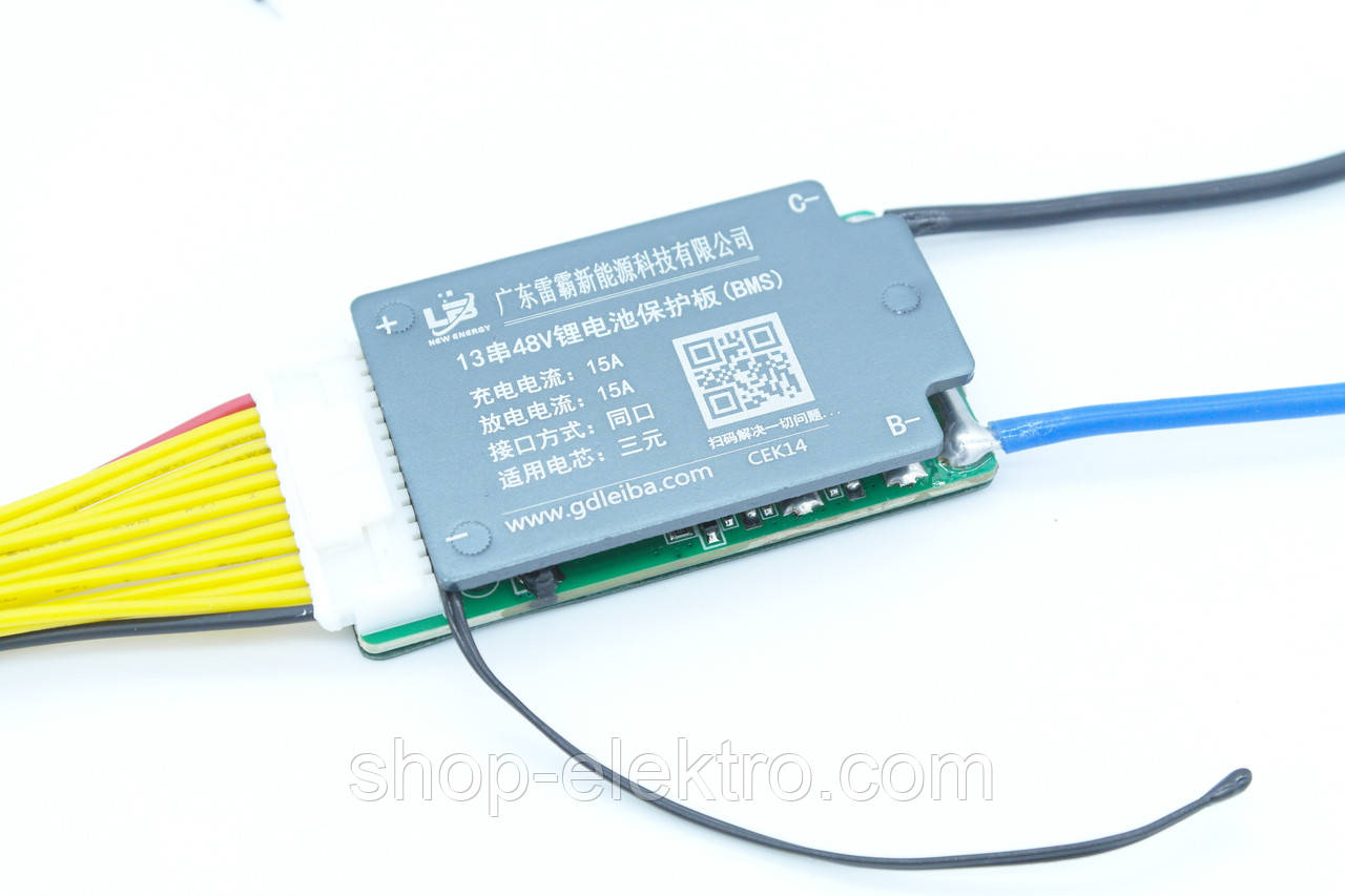 Leiba BMS 13S Li-ion 48V 15А  симетрична з балансуванням, фото 1