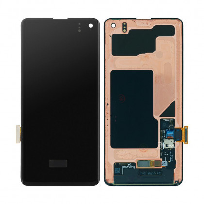 Дисплей / модуль Samsung Galaxy S10 (G973) Amoled, оригінал, переклеєне скло