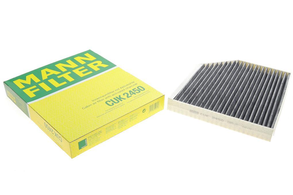 Фільтр салону Audi A4/A6 1.8-4.2TFSI 07- (вугільний) MANN-FILTER CUK 2450 UA62