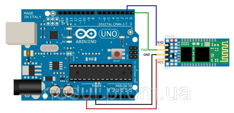 Bluetooth модуль HC-06 RS232 приемо-передатчик с антенной, на подложке, интерфейс RS232 - фото 4 - id-p368601535