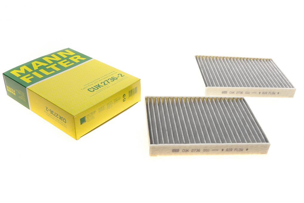 Фільтр салону BMW 5 (E39) 95-04 (вугільний) MANN-FILTER CUK 2736-2 UA62