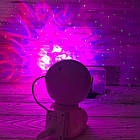 Світильник нічник проектор зоряного неба Космонавт, Астронаф сидячий Mini, пульт, фото 6