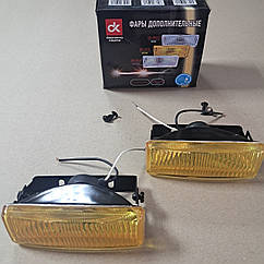 Фари додаткові жовті, H3/12V/55W,128*45 mm (ціна вказана за 2 шт.) DK-Y010