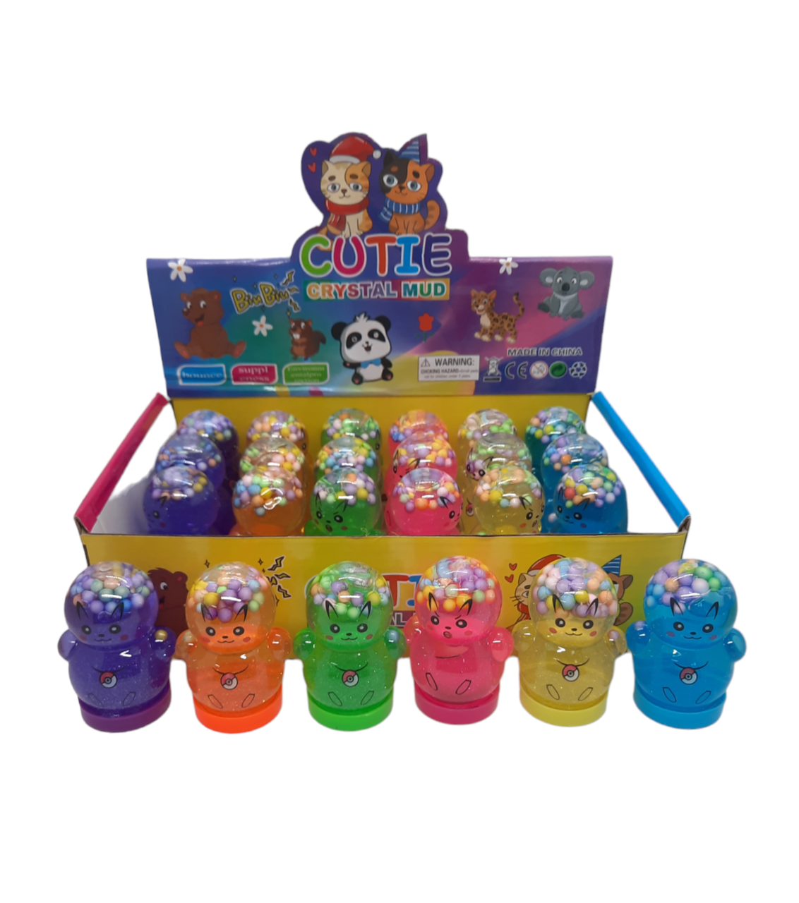 Слайм,  жуйка для рук Пікачу з кульками, фото 1