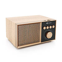 DR Колонка Kisonli G10 Bluetooth 5.0, 1х5W, 1200mAh, 90dB, USB/TF/BT/FM/AUX, DC: 5V/1A, Red-Wood, BOX, Q50