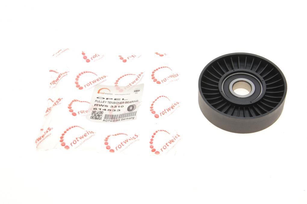 Ролик генератора Opel Astra G/Vectra B/C 2.2i 16v 00- (натяжний) ROTWEISS RWS3310 UA62