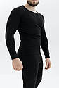 Комплект чоловічої термобілизни Thermal на флісі (Чорний) 2XL, фото 2