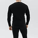 Комплект чоловічої термобілизни Thermal на флісі (Чорний) 2XL, фото 4