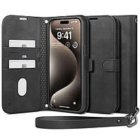 Чохол-книжка Spigen Wallet S Pro до iPhone 15 Pro Black (ACS06740)