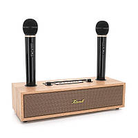 DR Колонка Kisonli G102 Bluetooth 5.3,Two microphone, 2х8W, 1800mAh, USB/TF/BT/AUX, DC: 5V, BOX, Wooden, Q8