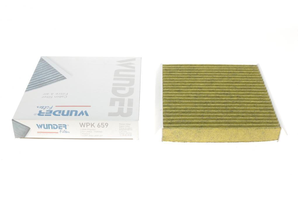 Фільтр салону Peugeot Bipper/Citroen Nemo 08- (вугільний) WUNDER FILTER WPK 659 UA62
