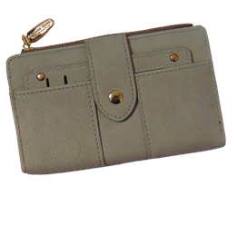 Жіночий гаманець із візитницею Saralyn FM0201 сірий