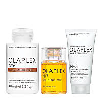 Набор Olaplex Smooth & Shine Kit для сияния и гладкости волос (маска 30 мл, крем 100 мл, масло 30 мл)
