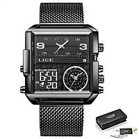 Часы Lige Maxi LG8925 Original (Black)-ЛBР