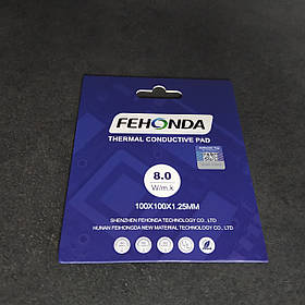 Термопрокладка Fehonda Original 100x100x1.25mm (8W/m*k) (TF)