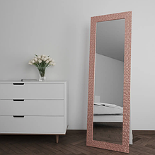 Дзеркало рожеве золото 176х56 стильне у широкій рамі, дзеркало підлогове велике на повний зріст у прижоджу