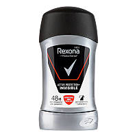 Антиперспірант-олівець Rexona Men Активний захист Невидимий на чорному та білому одязі 50 мл (87340686)