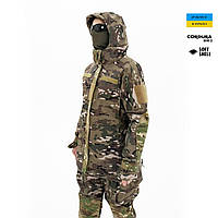 Жіноча польова куртка Softshell з інтегрованим захистом. Multicam - S - Multicam