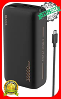 Повербанк TECNO Универсальная литиевая батарея Power Bank 30000mAh 22.5W Black, Повербанки универсальные