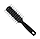 Щітка тунельна Hots Professional Vent Brush Black & Grey (HP21005-BLK), фото 3