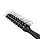 Щітка тунельна Hots Professional Vent Brush Black & Grey (HP21005-BLK), фото 4