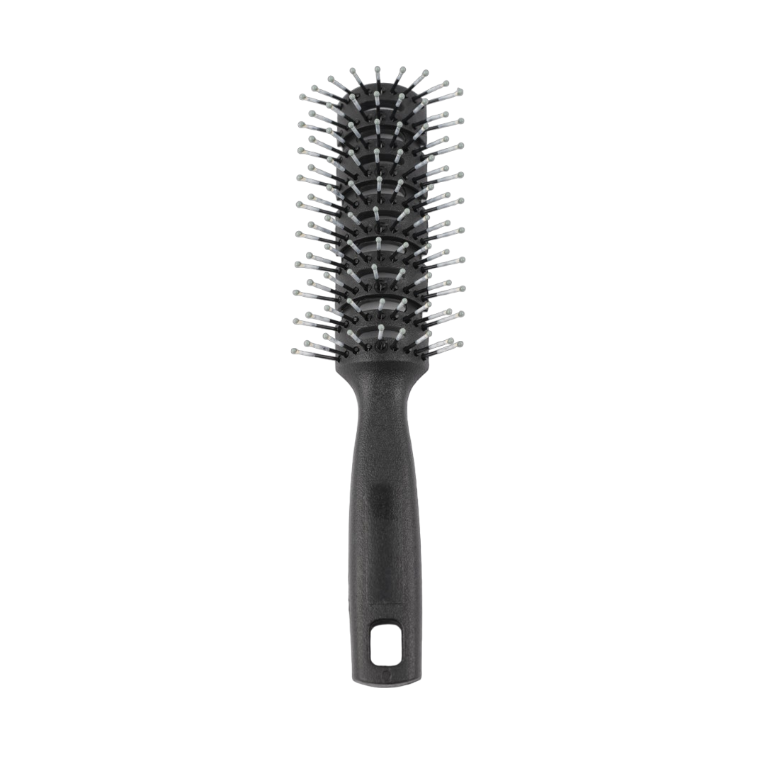 Щітка тунельна Hots Professional Vent Brush Black & Grey (HP21005-BLK)